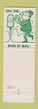 Matchbook Cover - First National Bank Monroe WI