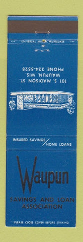 Matchbook Cover - Waupun Savings and Loan WI