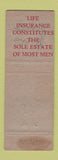 Matchbook Cover - Wisconsin Life Insurance Walfred Eklund Peshtigo WI WEAR