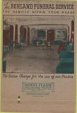 Matchbook Cover - Roland Funeral Home Lebanon PA 40 Strike
