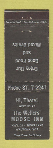 Matchbook Cover - Wellers' Moose Inn Wautoma WI