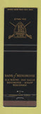 Matchbook Cover - Bank of Menomonie WI Elk Mount Eau Galle Knapp