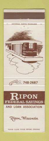 Matchbook Cover - Ripon Federal Savings Ripon WI