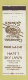 Matchbook Cover - Hart's Sky Lawn restaurant Hurley WI