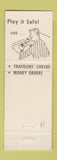 Matchbook Cover - Manitowoc County Bank WI