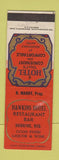 Matchbook Cover - Hawkins Hotel Restaurnt Bar Hawkins WI