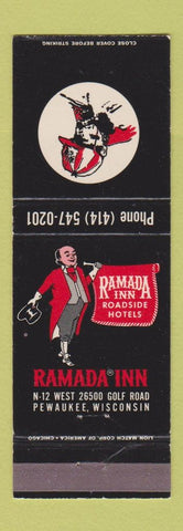 Matchbook Cover - Ramada Inn Pewaukee WI