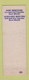 Matchbook Cover - VFW Lt Marion Carnefield Post Madison WI