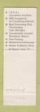 Matchbook Cover - Racine Motor Inn Racine WI