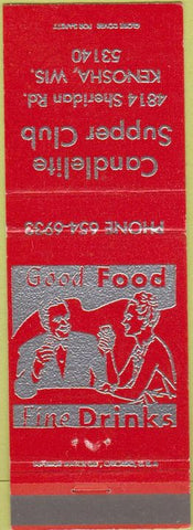 Matchbook Cover - Candlelite Supper Club Kenosha WI