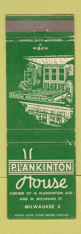 Matchbook Cover - Plankinton House Milwaukee WI