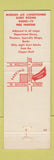 Matchbook Cover - Plankinton House Milwaukee WI