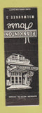 Matchbook Cover - Plankinton House Milwaukee WI