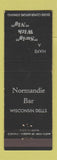 Matchbook Cover - Normandie Bar Wisconsin Dells WI