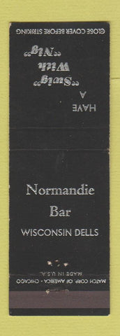 Matchbook Cover - Normandie Bar Wisconsin Dells WI