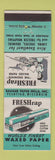 Matchbook Cover - Fresh Wrap Waxed Paper Badger Mills Peshtigo WI