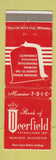 Matchbook Cover - Bank of Deerfield WI WEAR