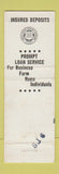 Matchbook Cover - Bank of Deerfield WI WEAR