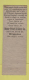 Matchbook Cover - O'Brien Paints Milwaukee WI Hubert Paint Glass