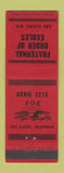 Matchbook Cover - Eagles Club Eau Claire WI