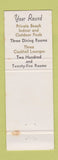 Matchbook Cover - The Abbey Lake Geneva Fontana WI