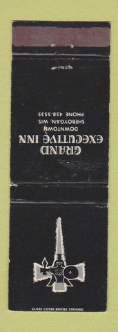 Matchbook Cover - Grand Executive Inn Sheboygan WI WEAR