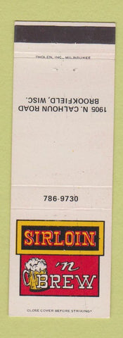 Matchbook Cover - Sirloin n Brew Brookfield WI