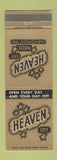 Matchbook Cover - Heaven City Hotel Mukwonago WI
