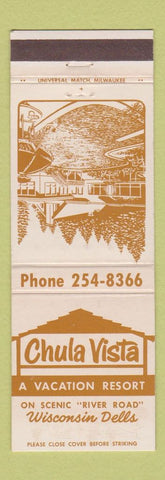 Matchbook Cover - Chula Vista Resort Wisconsin Dells WI