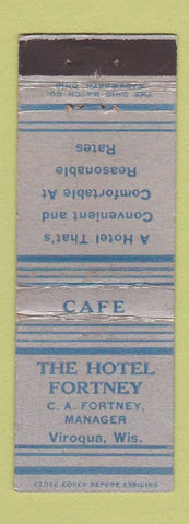 Matchbook Cover - Hotel Fortney Viroqua WI WEAR