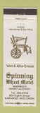 Matchbook Cover - Spinnning Wheel Motel Baraboo WI