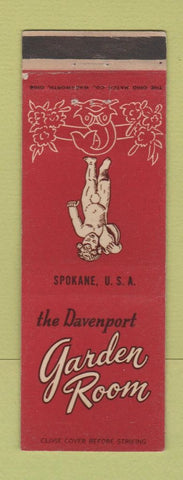 Matchbook Cover - The Davenport Hotel Seattle WA Garden Room