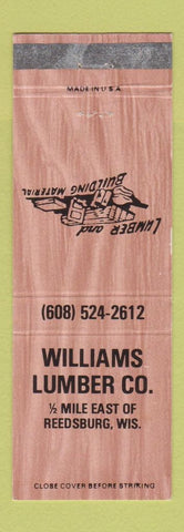 Matchbook Cover - Williams Lumber Reedsburg WI