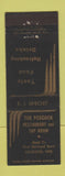 Matchbook Cover - The Peacock Restaurant Tap Room Oshkosh WI