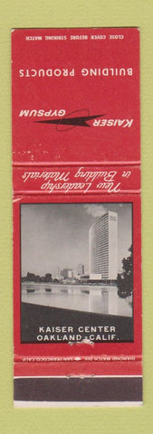Matchbook Cover - Kaiser Gypsum Building Products Oakland CA WEAR