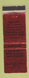 Matchbook Cover - Celebrity Restaurant Lounge Bellevue WA WORN