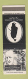 Matchbook Cover - Ten Downing Restaurant San Diego CA Winston Churchill
