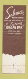 Matchbook Cover - Salvucci's Restaurant Hurley NY