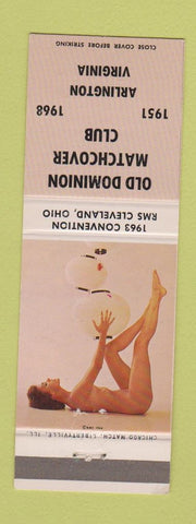 Matchbook Cover - Old Dominion Match Club Arlington VA 1968 pinup