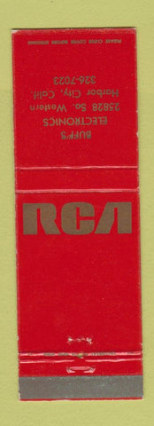Matchbook Cover - RCA Buff's Electronics Harbor City CA