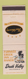 Matchbook Cover - Fred Harvey Furnace Creek Inn Death Valley CA WEAR