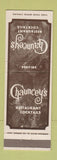 Matchbook Cover - Chauncey's Restaurant San Diego CA Phoneix