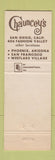 Matchbook Cover - Chauncey's Restaurant San Diego CA Phoneix