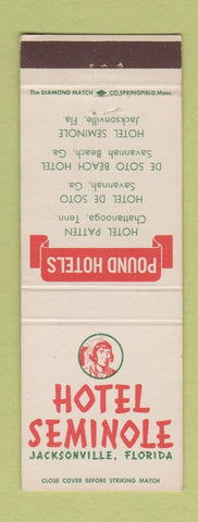Matchbook Cover - Hotel Seminole Jacksonville FL