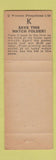 Matchbook Cover - Gail's Dress Shop Redondo Beach CA KFOX Radio Long Beach