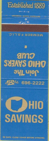 Matchbook Cover - Ohio Savers Club Bank