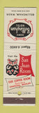 Matchbook Cover - Bellingham Hotel WA Doric San Juan Room