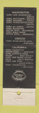 Matchbook Cover - Bellingham Hotel WA Doric San Juan Room