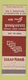 Matchbook Cover - Lucan Bros Baltimore MD Ledgers