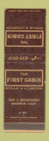 Matchbook Cover - First Cabin Steak Lobster Anaheim CA